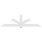 Ekena Millwork Redmond Architectural Grade PVC Gable Bracket, 108"W x 31 1/2"H x 2"D x 6"F, 7/12 Pitch GBP108X32X0206RED00 - alternate 5